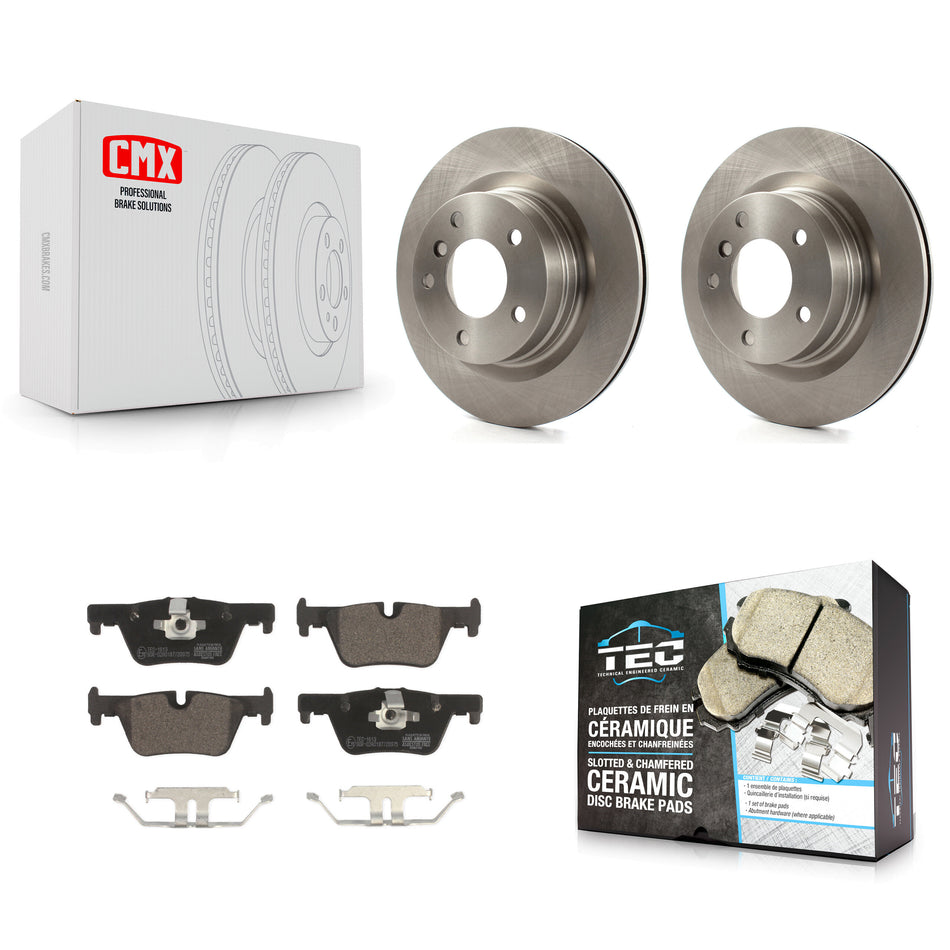 Rear Disc Brake Rotors And Ceramic Pads Kit For BMW 328i 320i 428i 228i 230i 328d xDrive K8T-102104