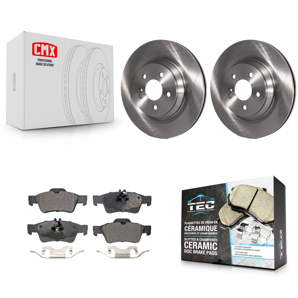 Rear Disc Brake Rotors And Ceramic Pads Kit For Mercedes-Benz S550 SL550 CL550 S600 S350 S400 CL600 S450 K8T-102118