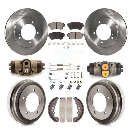 Front Rear Disc Brake Rotors Ceramic Pads And Drum Kit (9Pc) For Suzuki Grand Vitara K8T-102607