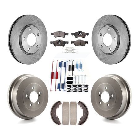 Front Rear Brake Rotor Ceramic Pad Drum Kit (7Pc) For Dodge Caravan Grand Chrysler Town & K8T-102787