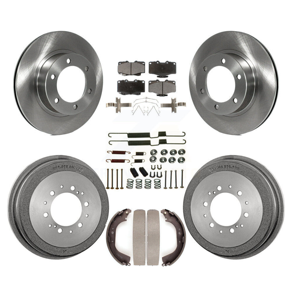 Front Rear Disc Brake Rotors Ceramic Pads And Drum Kit (7Pc) For Toyota 4Runner K8T-102800