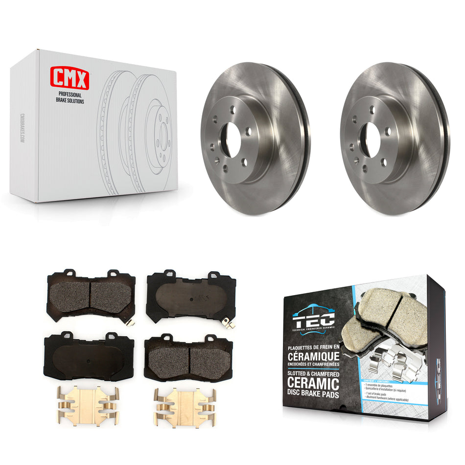 Front Disc Brake Rotors And Ceramic Pads Kit For 2015-2020 Chevrolet Colorado GMC Canyon K8T-102844