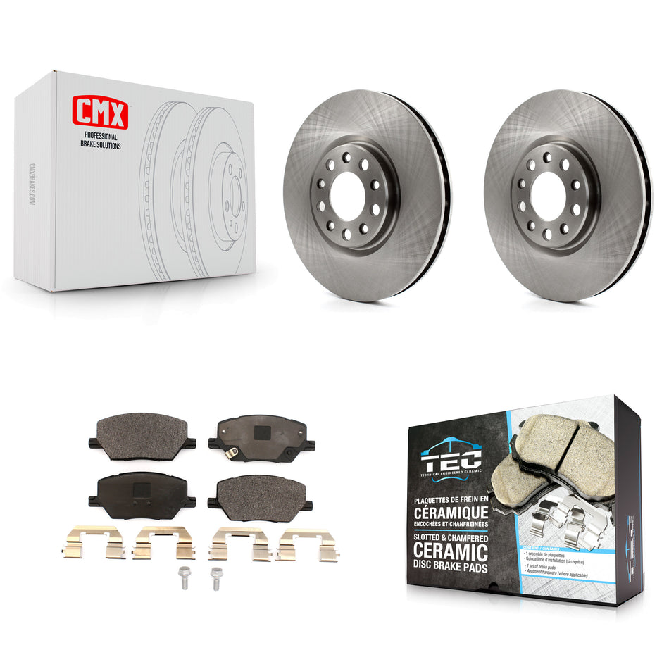 Front Disc Brake Rotors And Ceramic Pads Kit For Jeep Renegade Compass Fiat 500X K8T-102847