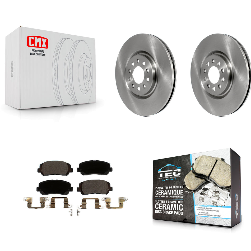 Front Disc Brake Rotors And Ceramic Pads Kit For Jeep Cherokee Chrysler 200 K8T-102848