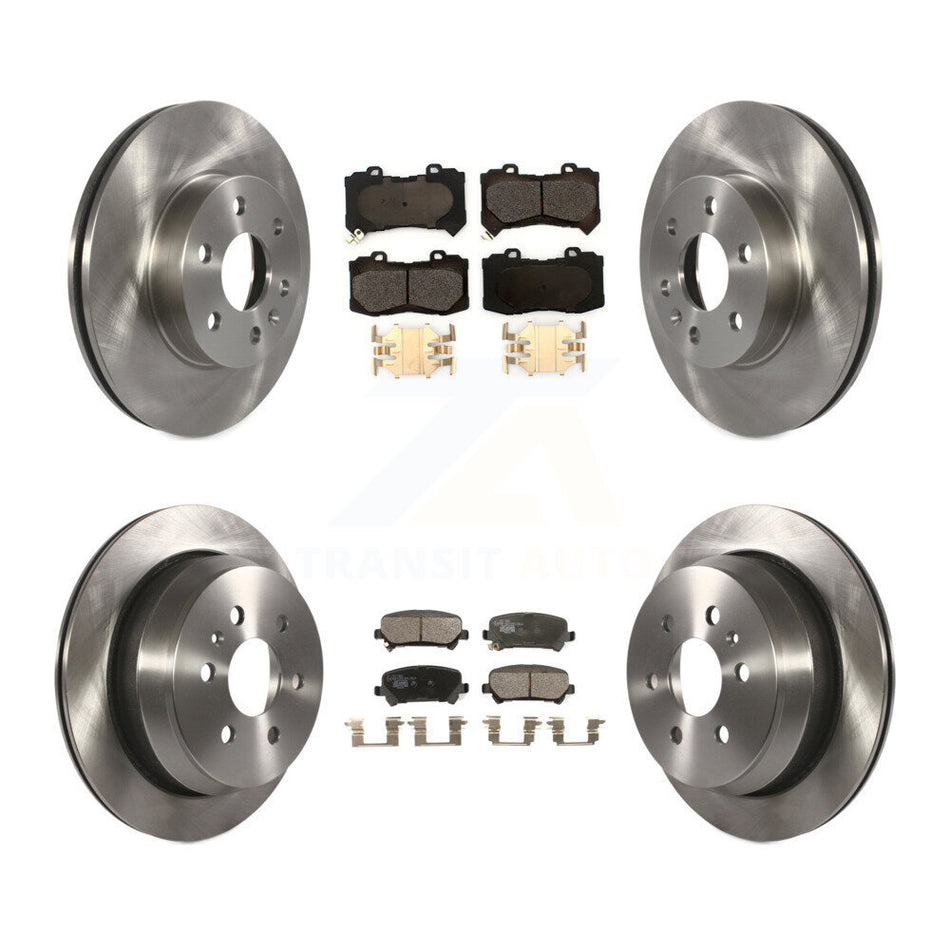 Front Rear Disc Brake Rotors And Ceramic Pads Kit For 2015-2020 Chevrolet Colorado GMC Canyon K8T-102855