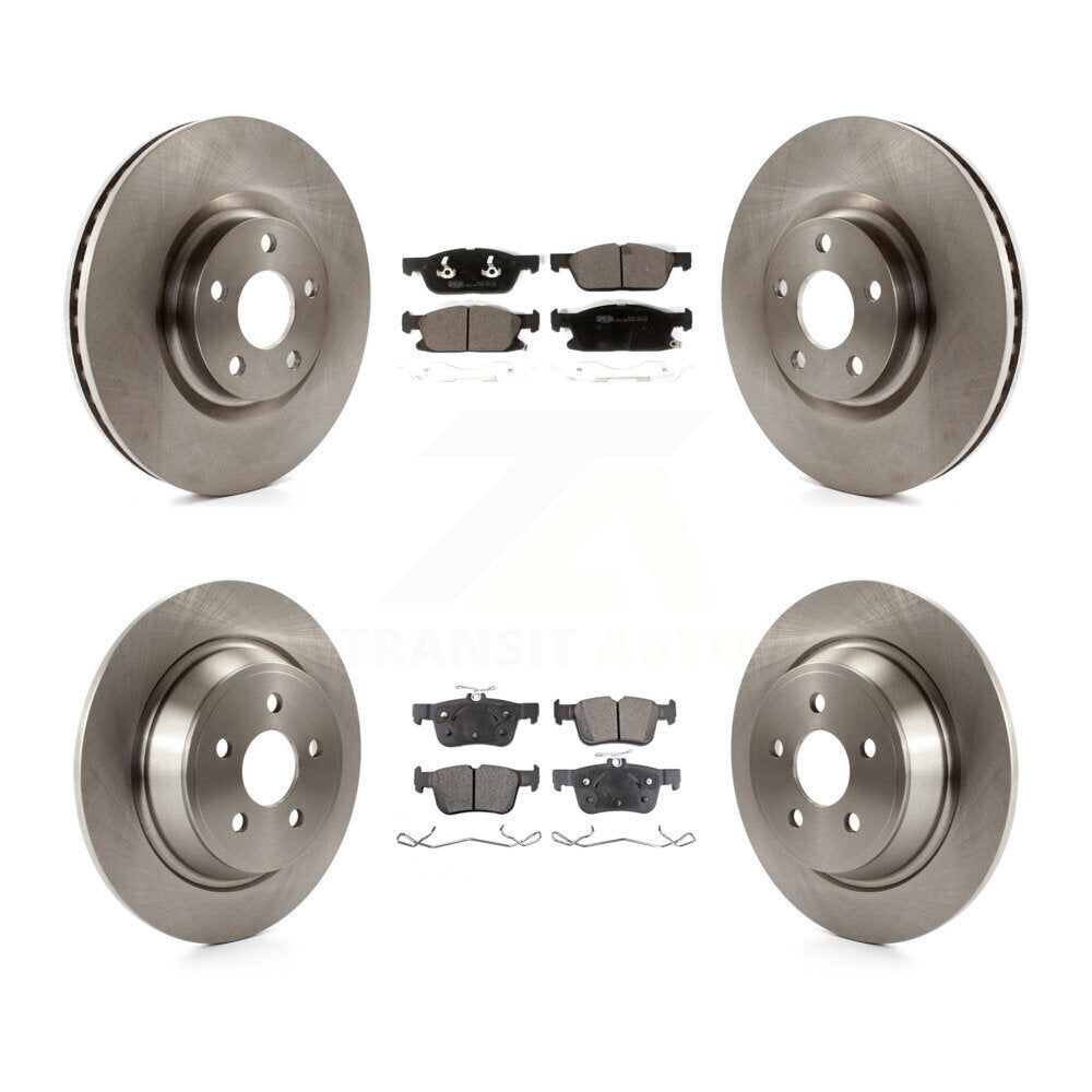 Front Rear Disc Brake Rotors And Ceramic Pads Kit For Lincoln Continental K8T-102856