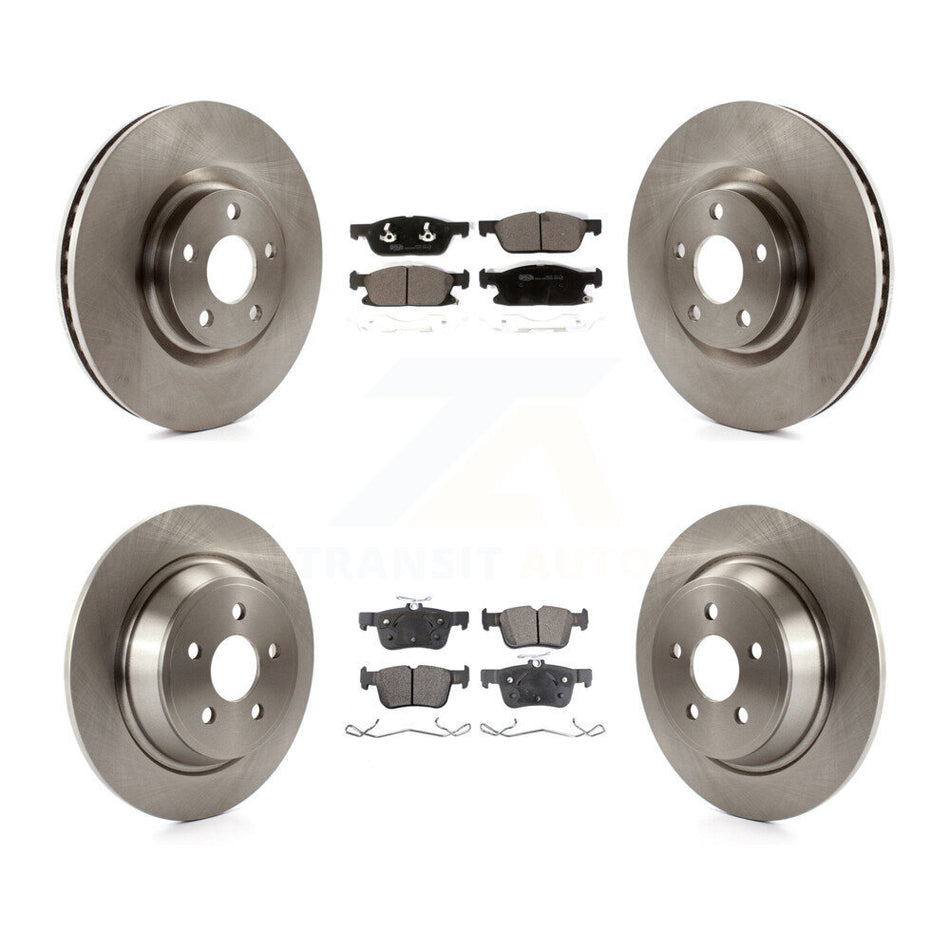 Front Rear Disc Brake Rotors And Ceramic Pads Kit For Lincoln Continental K8T-102856