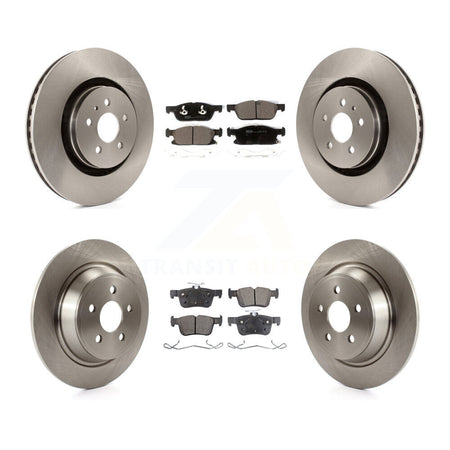 Front Rear Disc Brake Rotors And Ceramic Pads Kit For Ford Fusion Lincoln MKZ Continental K8T-102858