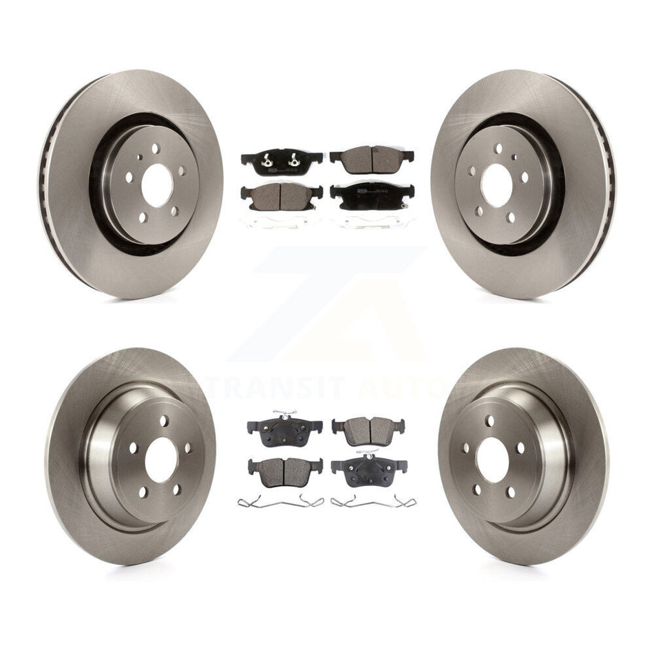 Front Rear Disc Brake Rotors And Ceramic Pads Kit For Ford Fusion Lincoln MKZ Continental K8T-102858