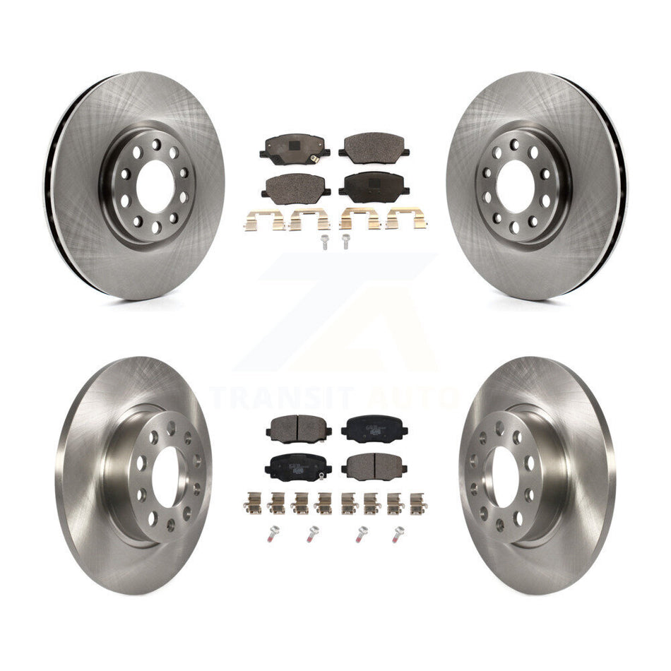 Front Rear Disc Brake Rotors And Ceramic Pads Kit For Jeep Renegade Fiat 500X K8T-102859