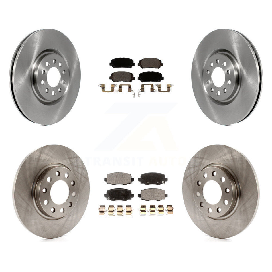 Front Rear Disc Brake Rotors And Ceramic Pads Kit For Jeep Cherokee Chrysler 200 K8T-102861