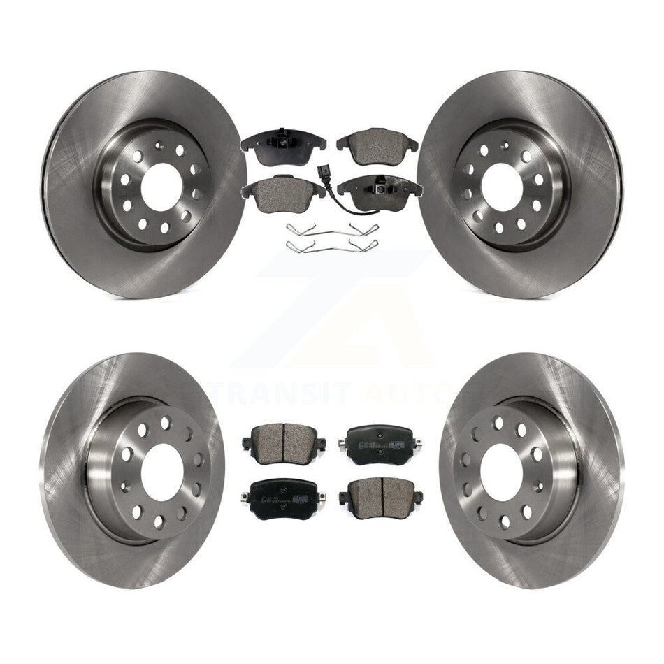 Front Rear Disc Brake Rotors And Ceramic Pads Kit For Volkswagen Passat K8T-102866