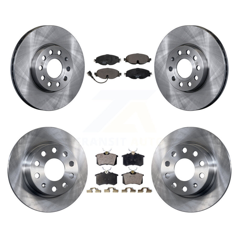 Front Rear Disc Brake Rotors And Ceramic Pads Kit For 2015 Volkswagen Golf SportWagen TDI SE SEL Highline Comfortline Trendline S K8T-102876