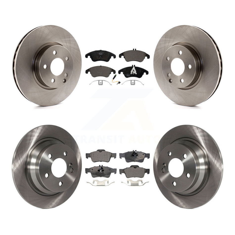 Front Rear Disc Brake Rotors And Ceramic Pads Kit For 2014-2016 Mercedes-Benz E250 With 322mm Diameter Rotor K8T-102881