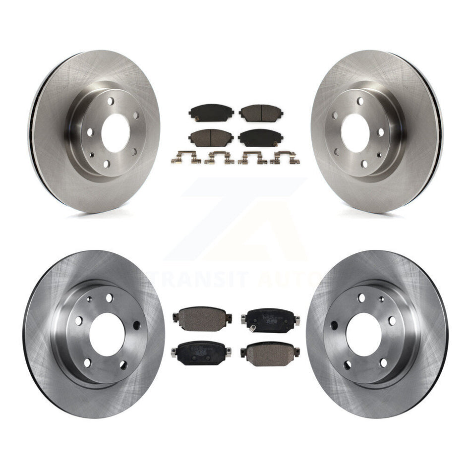Front Rear Disc Brake Rotors And Ceramic Pads Kit For 2019-2021 Mazda CX-3 AWD K8T-102889