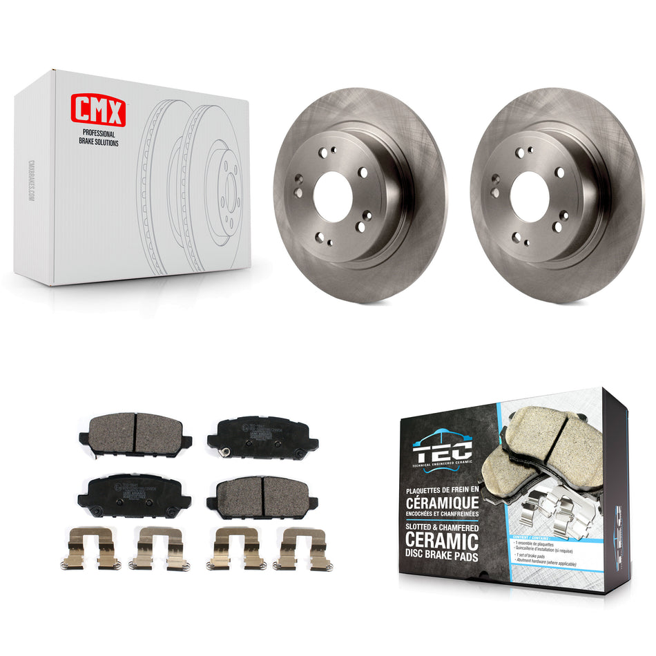 Rear Disc Brake Rotors And Ceramic Pads Kit For 2016-2022 Honda HR-V K8T-102980