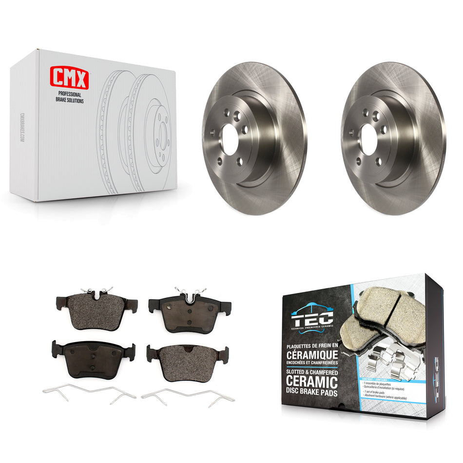 Rear Disc Brake Rotors And Ceramic Pads Kit For 2016-2019 Land Rover Range Evoque K8T-103025