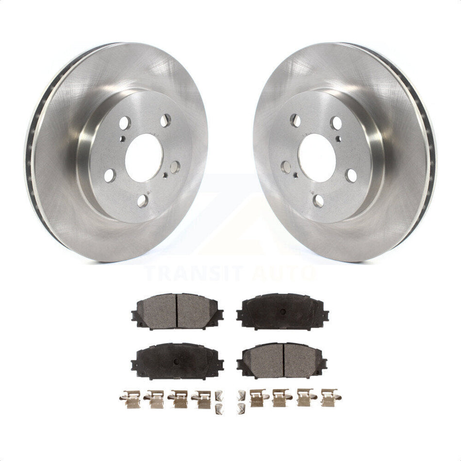 Front Disc Brake Rotors And Ceramic Pads Kit For Toyota Prius Corolla Prime AWD-e K8T-103064