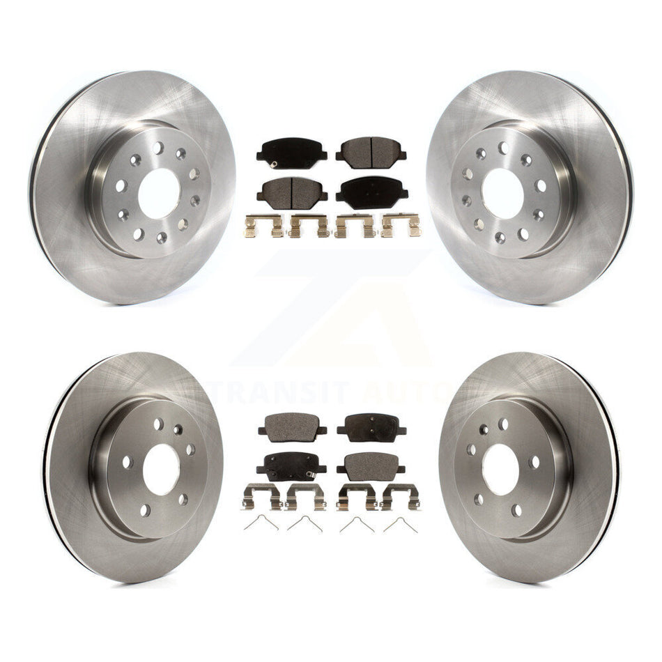 Front Rear Disc Brake Rotors And Ceramic Pads Kit For Chevrolet Camaro Without Brembo Calipers K8T-103084