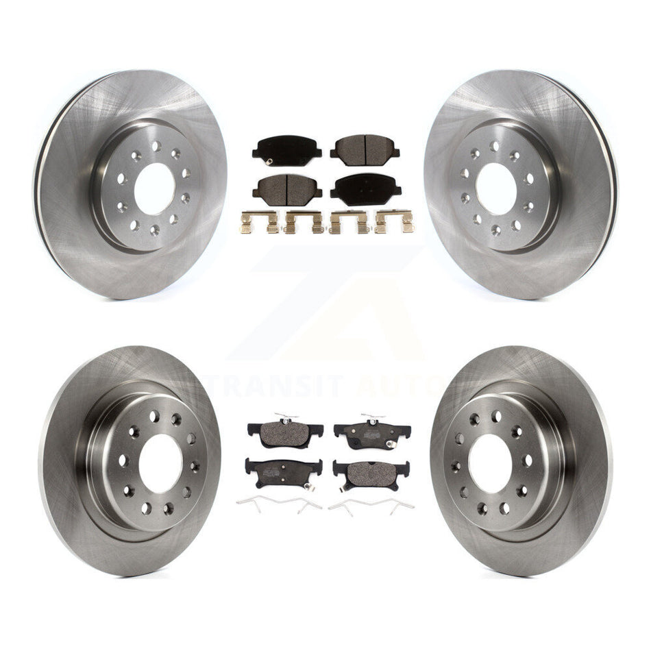 Front Rear Disc Brake Rotors And Ceramic Pads Kit For 2016-2018 Buick Envision With 288mm Diameter Rotor K8T-103086