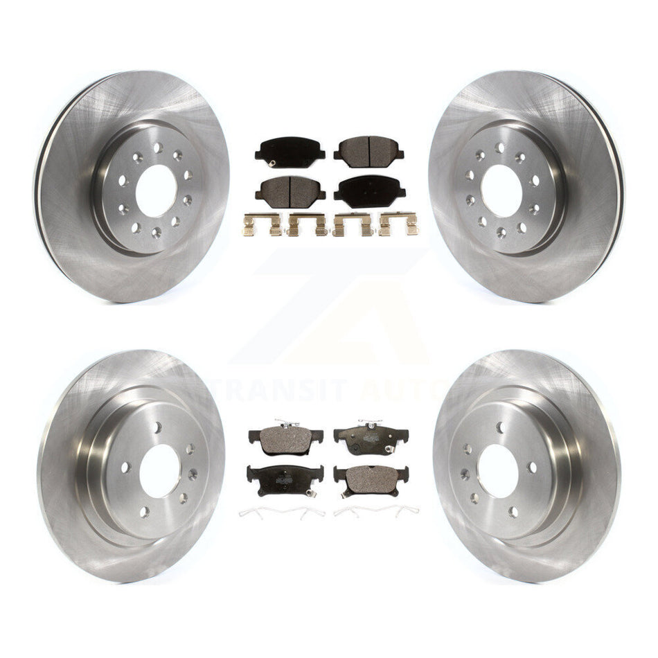 Front Rear Disc Brake Rotors And Ceramic Pads Kit For 2016-2018 Buick Envision With 315mm Diameter Rotor K8T-103087