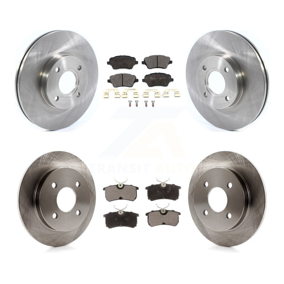 Front Rear Disc Brake Rotors And Ceramic Pads Kit For 2014-2019 Ford Fiesta ST K8T-103091