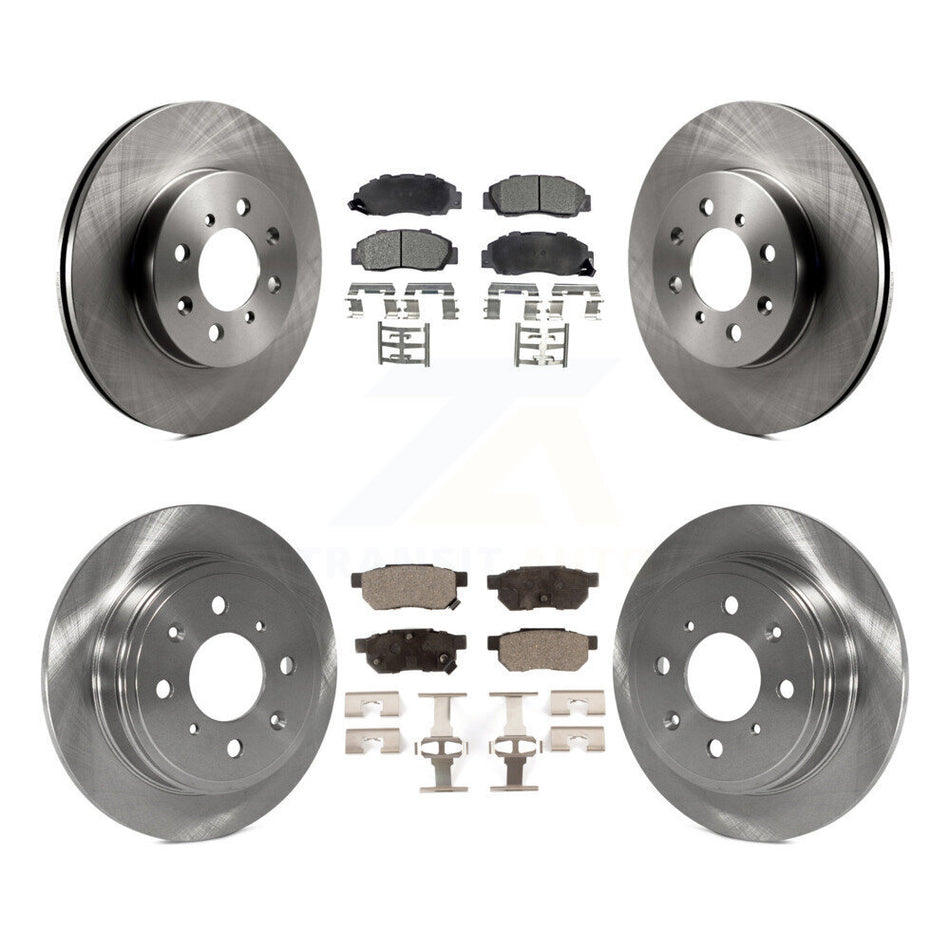 Front Rear Disc Brake Rotors And Ceramic Pads Kit For 1992-1993 Acura Integra GS-R K8T-103095