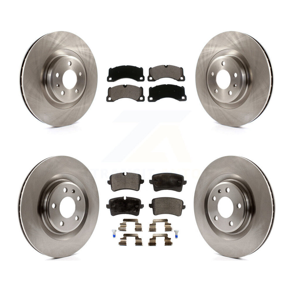 Front Rear Disc Brake Rotors And Ceramic Pads Kit For 2017 Porsche Macan Base K8T-103112