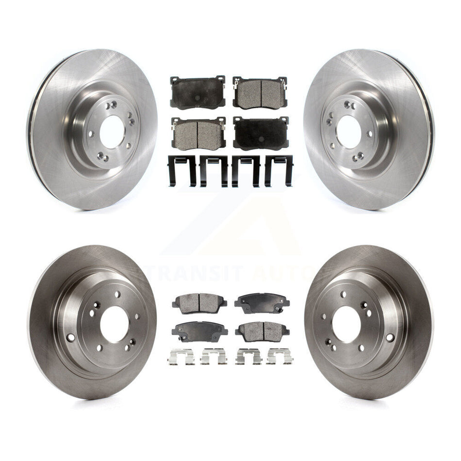 Front Rear Disc Brake Rotors And Ceramic Pads Kit For Hyundai Genesis G80 Kia K900 3.8L K8T-103115