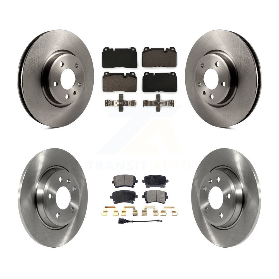Front Rear Disc Brake Rotors And Ceramic Pads Kit For 2016 Audi Q5 FLEX engine K8T-103116