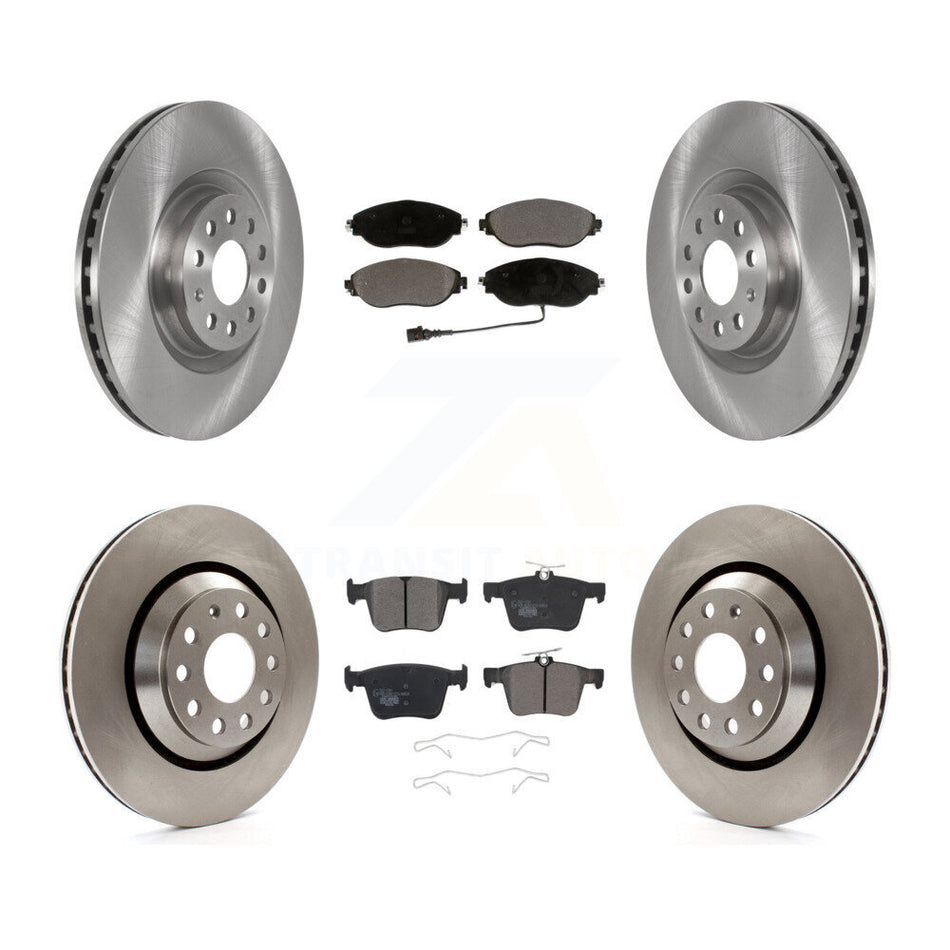 Front Rear Brake Rotor Ceramic Pad Kit For Audi Q3 Volkswagen Golf R Arteon S3 A3 Quattro K8T-103124