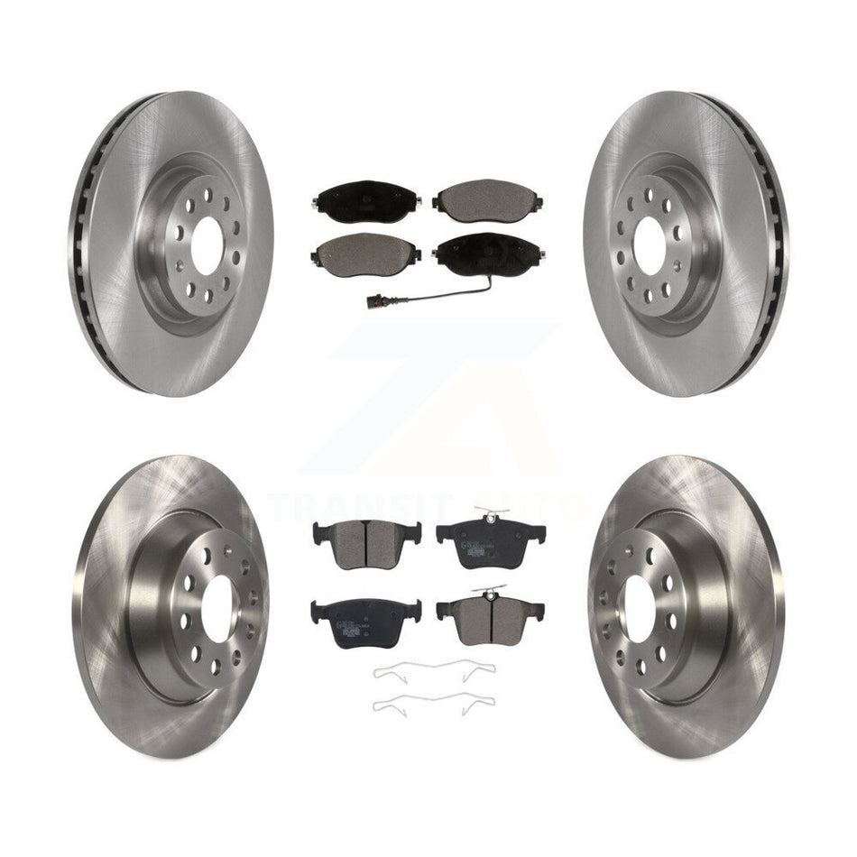 Front Rear Disc Brake Rotors And Ceramic Pads Kit For Volkswagen Tiguan Jetta K8T-103125