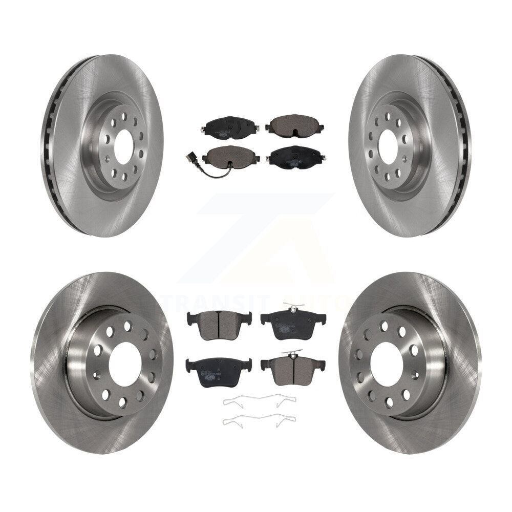 Front Rear Brake Rotor & Ceramic Pad Kit For 2019 Audi A3 With 340mm Diameter K8T-103127