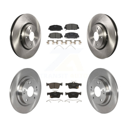 Front Rear Disc Brake Rotors And Ceramic Pads Kit For Honda Civic K8T-103135