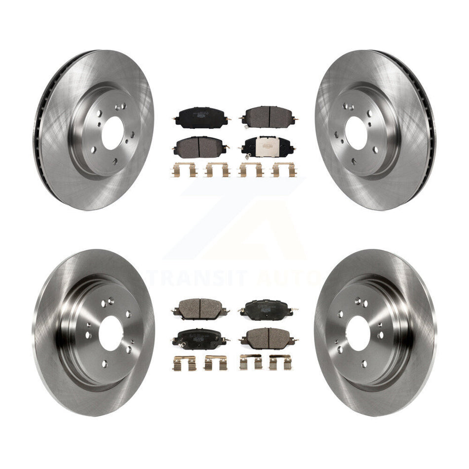 Front Rear Disc Brake Rotors And Ceramic Pads Kit For Honda CR-V K8T-103141