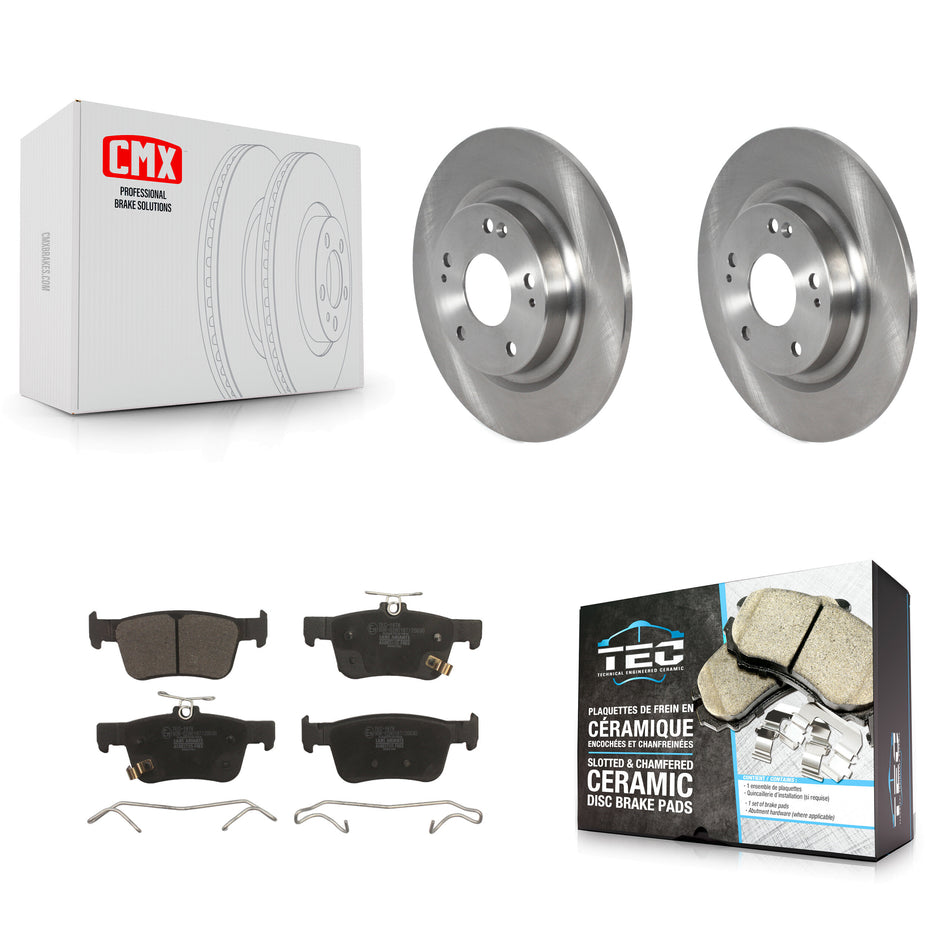 Rear Disc Brake Rotors And Ceramic Pads Kit For Honda Civic K8T-103168
