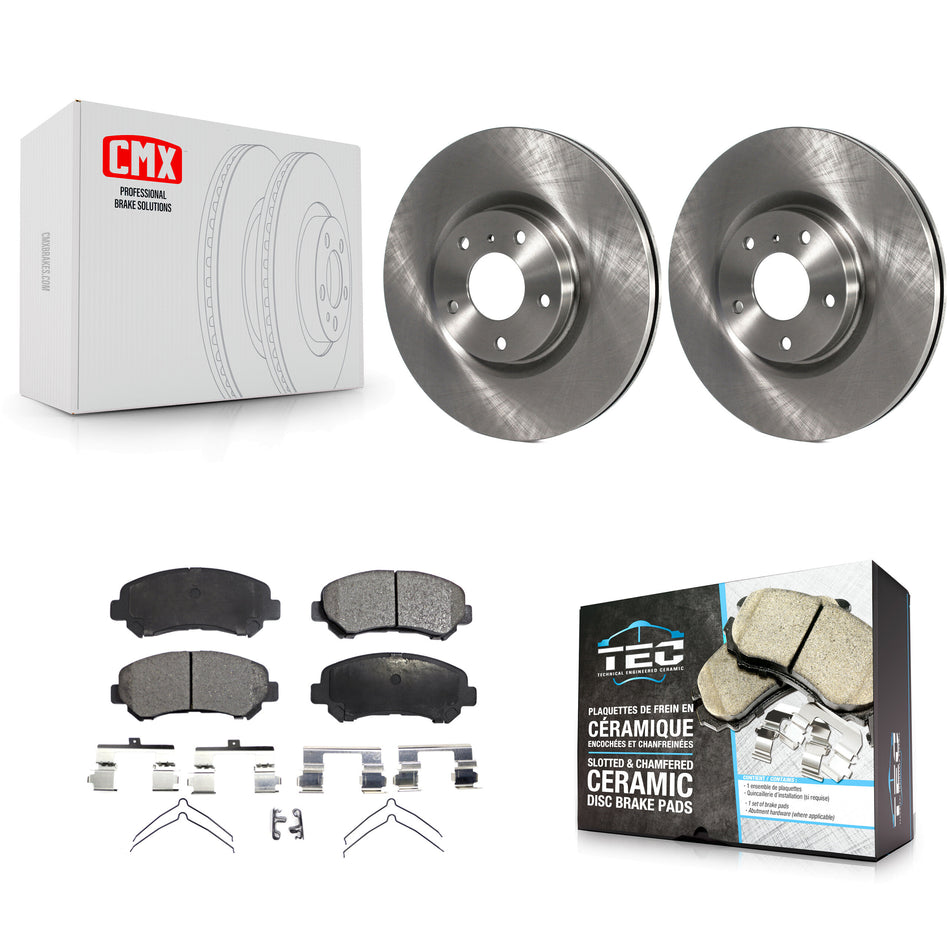 Front Disc Brake Rotors And Ceramic Pads Kit For Nissan Maxima K8T-103208