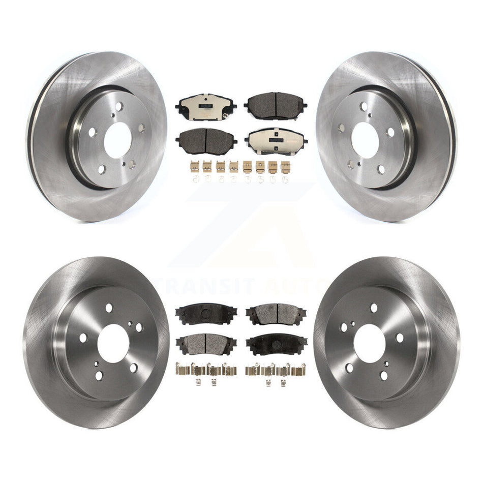 Front Rear Disc Brake Rotors And Ceramic Pads Kit For 2018 Toyota C-HR K8T-103242