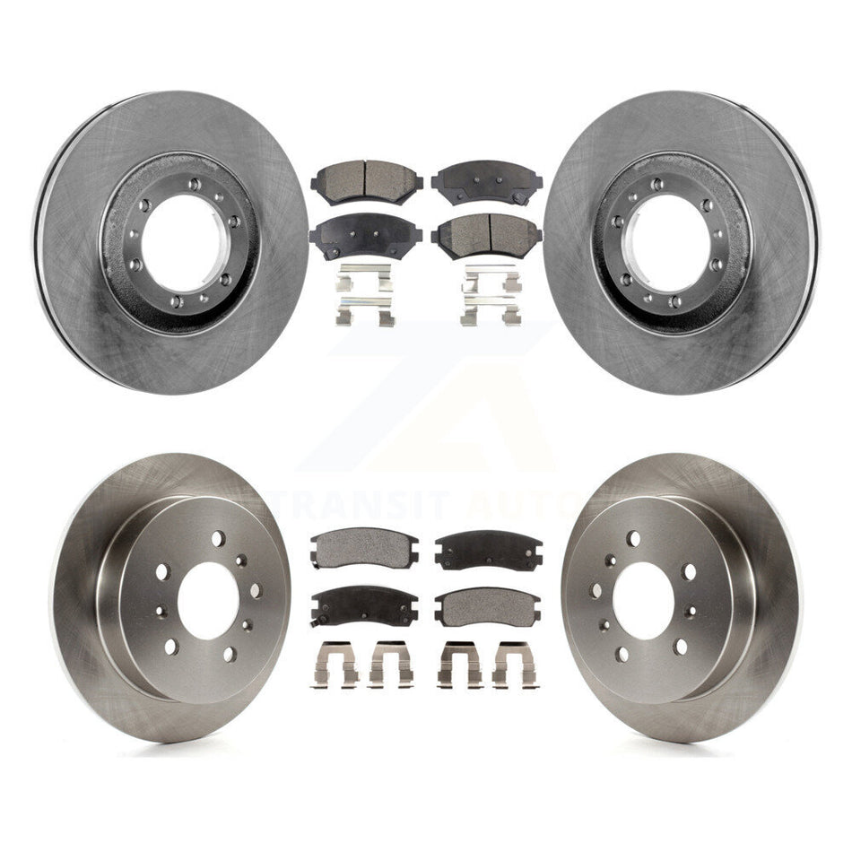 Front Rear Disc Brake Rotors And Ceramic Pads Kit For Buick Century Pontiac Grand Prix Chevrolet Venture Regal Oldsmobile Intrigue Montana Trans Sport K8T-103257