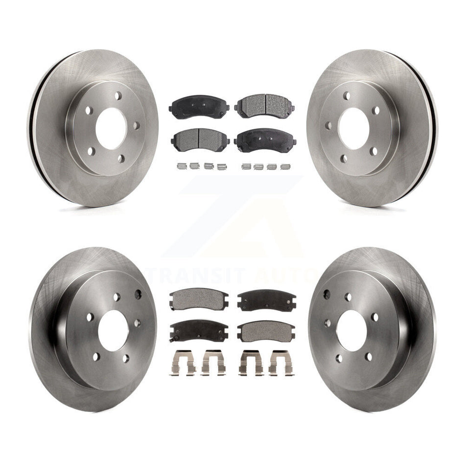 Front Rear Disc Brake Rotors And Ceramic Pads Kit For Buick Rendezvous Pontiac Aztek K8T-103260