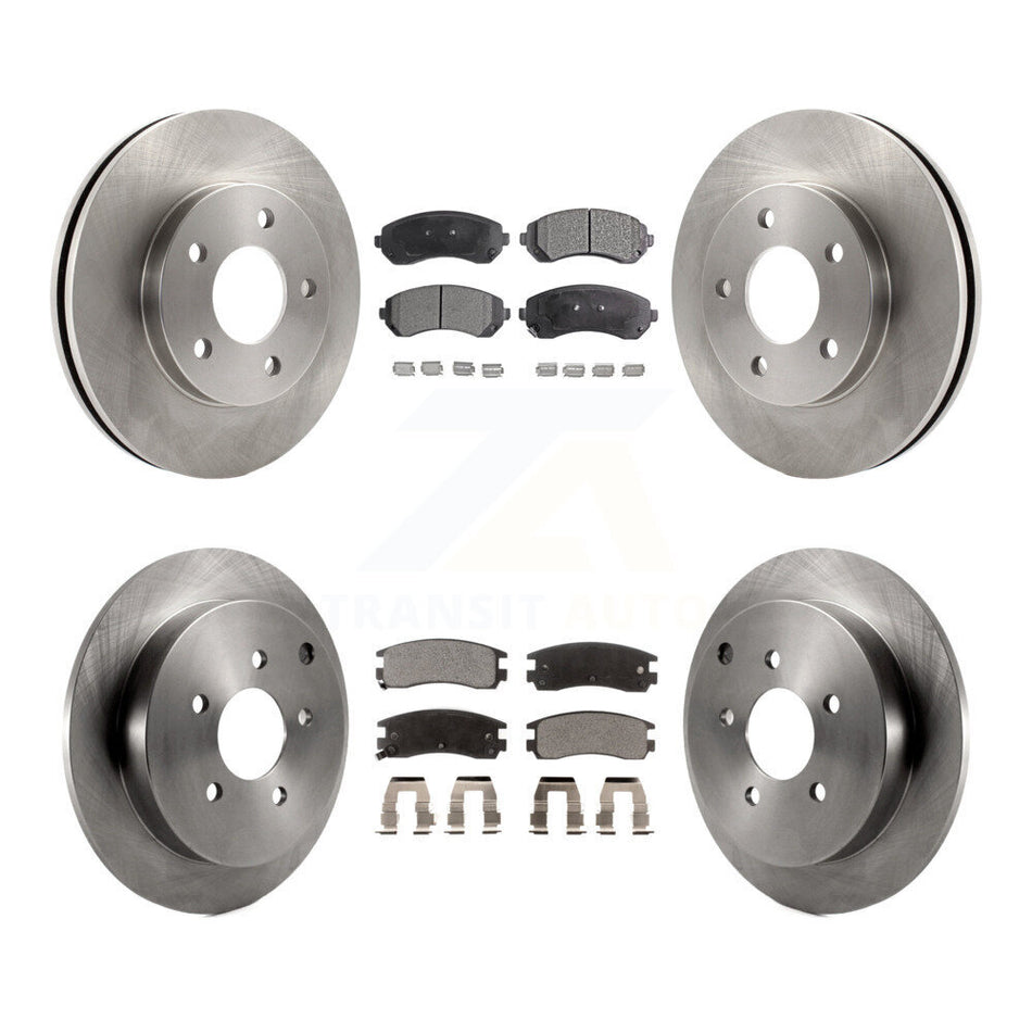 Front Rear Disc Brake Rotors And Ceramic Pads Kit For Buick Rendezvous Pontiac Aztek K8T-103260