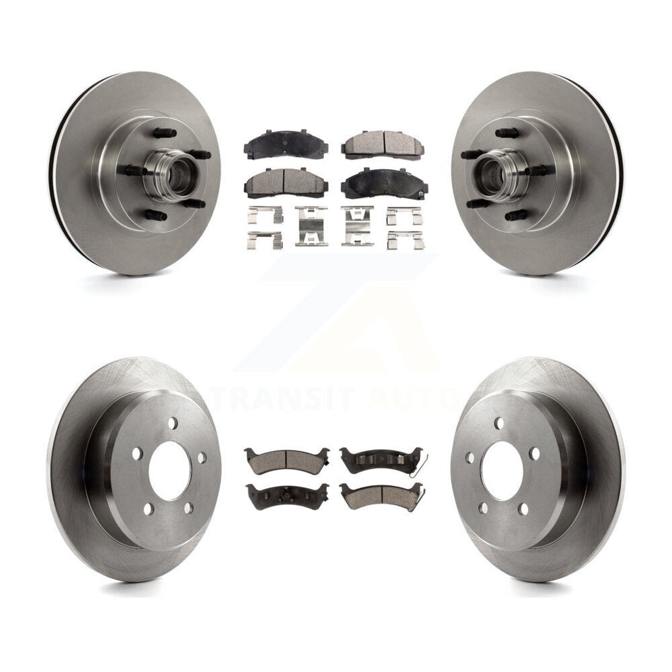 Front Rear Disc Brake Rotors And Ceramic Pads Kit For 2001 Ford Explorer RWD From 01 02 K8T-103332