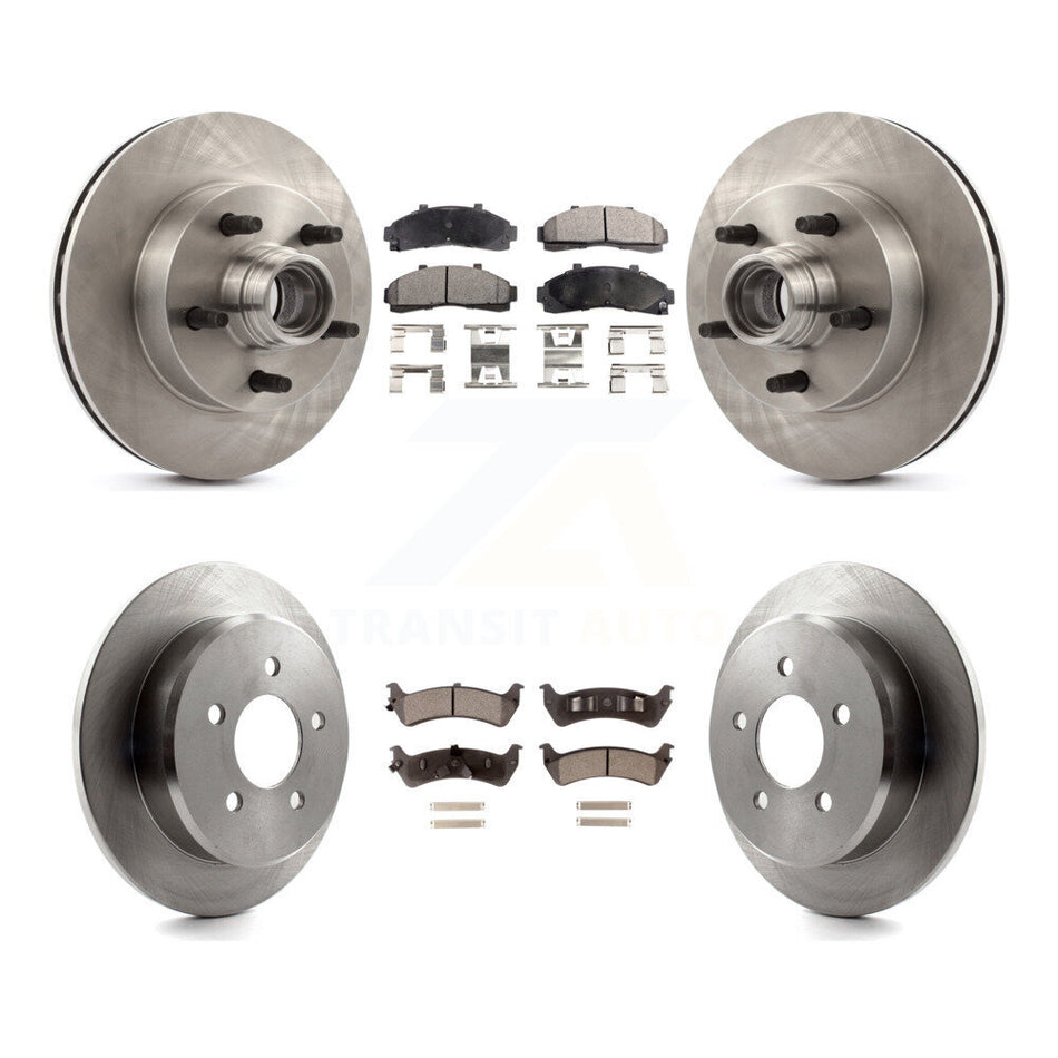 Front Rear Disc Brake Rotors And Ceramic Pads Kit For Ford Ranger With 261mm Diameter Rotor K8T-103338