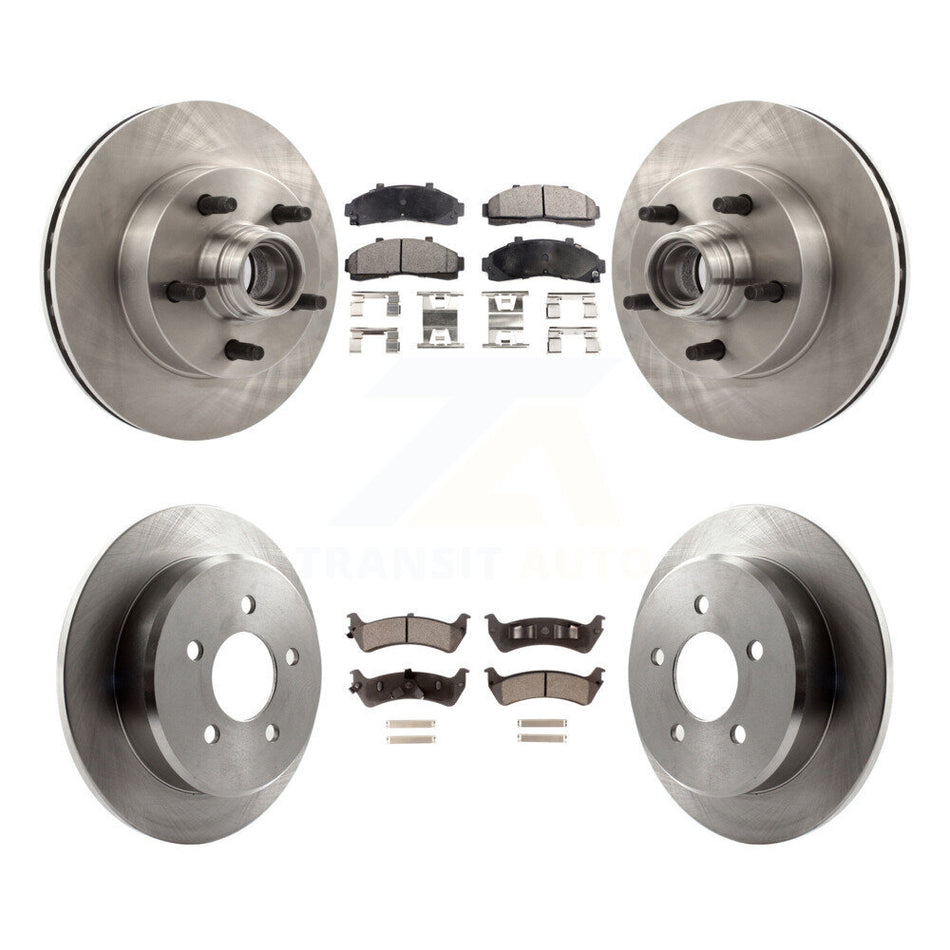 Front Rear Disc Brake Rotors And Ceramic Pads Kit For Ford Ranger With 261mm Diameter Rotor K8T-103338