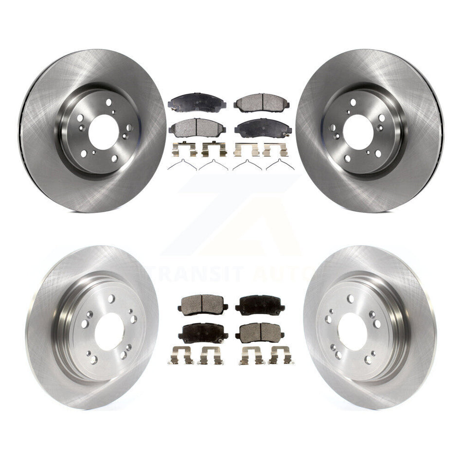 Front Rear Disc Brake Rotors And Ceramic Pads Kit For 2014-2020 Acura RLX Sport Hybrid SH-AWD K8T-103384