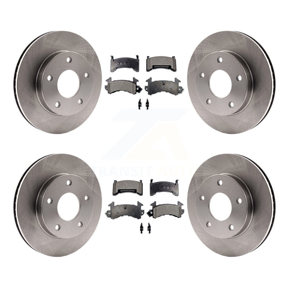 Front Rear Disc Brake Rotors And Ceramic Pads Kit For Cadillac Eldorado Buick Riviera Seville Oldsmobile Toronado K8T-103398