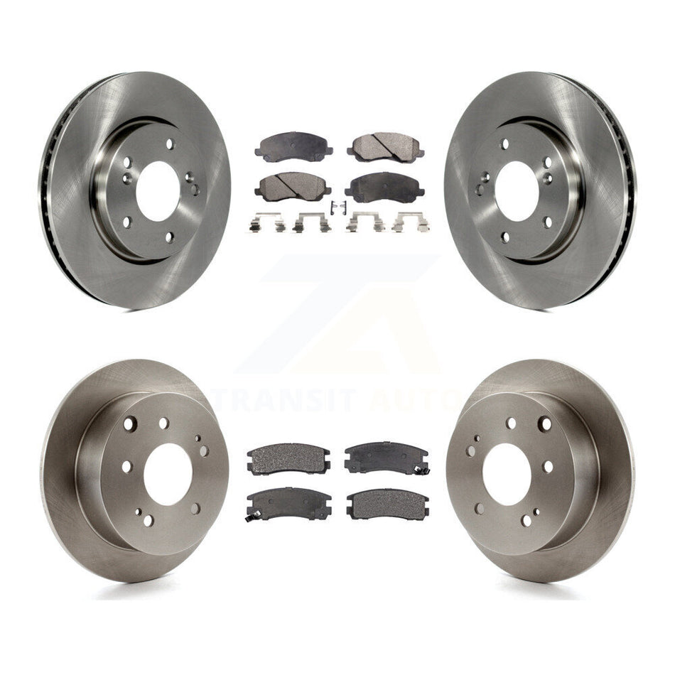 Front Rear Disc Brake Rotors And Ceramic Pads Kit For Mitsubishi Galant K8T-103401