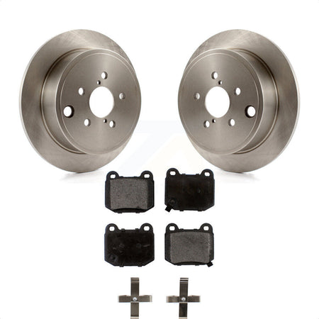 Rear Disc Brake Rotors And Ceramic Pads Kit For 2014 Subaru WRX With 17\\" Factory Wheels K8T-103403