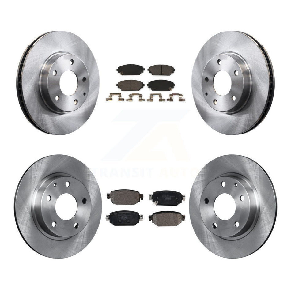 Front Rear Disc Brake Rotors And Ceramic Pads Kit For 2019-2021 Mazda CX-3 FWD K8T-103404