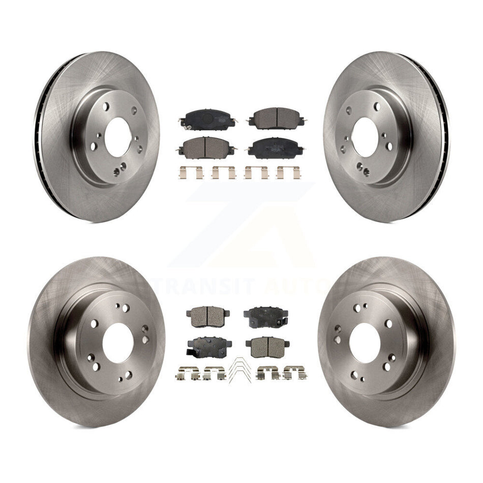 Front Rear Disc Brake Rotors And Ceramic Pads Kit For 2017 Honda Accord LX-S K8T-103434